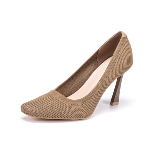 Frank Mully Damen Pumps mittlerer niedriger Absatz Fliegengewebter, bequemer Stoff, Braun, 38 EU Frank Mully Damen Pumps mittlerer niedriger Absatz Fliegengewebter, bequemer Stoff, Braun, 38 EU von Frank Mully