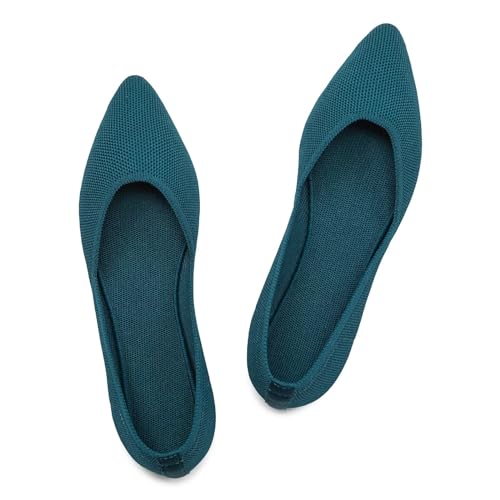 Frank Mully Flache Damenschuhe, Klassische Flache Schuhe mit spitzer Zehenpartie, gestrickte Abendschuhe, weiche Flache Schuhe für Damen, bequem und elegant, Navy blau, 36.5 EU Frank Mully Flache Damenschuhe, Klassische Flache Schuhe mit spitzer Zehenpartie, gestrickte Abendschuhe, weiche Flache Schuhe für Damen, bequem und elegant, Navy blau, 36.5 EU von Frank Mully