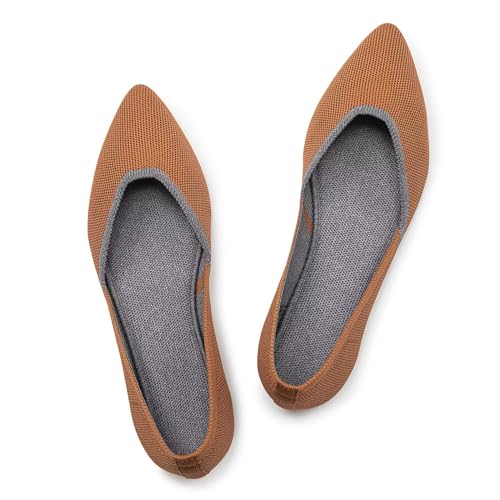 Frank Mully Flache Damenschuhe, Klassische Flache Schuhe mit spitzer Zehenpartie, gestrickte Abendschuhe, weiche Flache Schuhe für Damen, bequem und elegant, Orange G, 39.5 EU Frank Mully Flache Damenschuhe, Klassische Flache Schuhe mit spitzer Zehenpartie, gestrickte Abendschuhe, weiche Flache Schuhe für Damen, bequem und elegant, Orange G, 39.5 EU von Frank Mully