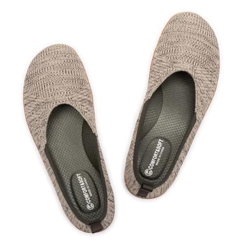 Frank Mully Flache Schuhe Damen Wide Toe Box Shoes, Grün, 37 EU von Frank Mully