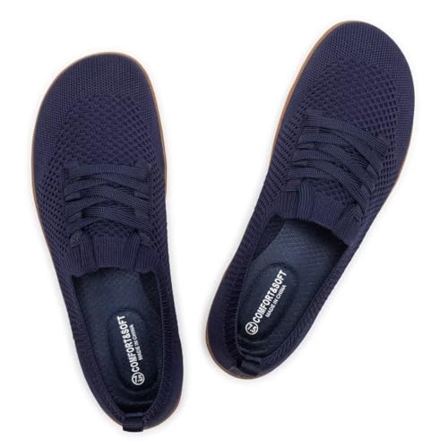 Frank Mully Flache Schuhe mit breiter Zehenpartie von für Damen, Navy blau, 37.5 EU Frank Mully Flache Schuhe mit breiter Zehenpartie von für Damen, Navy blau, 37.5 EU von Frank Mully