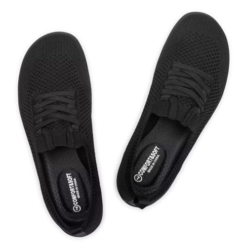 Frank Mully Flache Schuhe mit breiter Zehenpartie von für Damen, Schwarz, 37.5 EU von Frank Mully