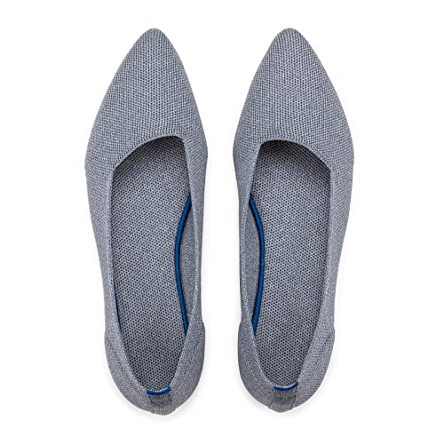 Frank Mully Frauen Spitze Zehe Ballett Flach Strickkleid Schuhe Low Wedge Komfort Slip On Flats für Frau Klassische Weiche von Frank Mully