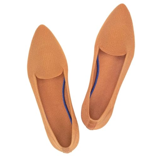 Frank Mully Lässige Loafer für Damen, flache Schlupfschuhe, bequeme Strickschuhe, flache Schuhe, klassisch, spitzer Zehenbereich, für Arbeit, Reisen, 6035fawn, 35.5 EU Frank Mully Lässige Loafer für Damen, flache Schlupfschuhe, bequeme Strickschuhe, flache Schuhe, klassisch, spitzer Zehenbereich, für Arbeit, Reisen, 6035fawn, 35.5 EU von Frank Mully