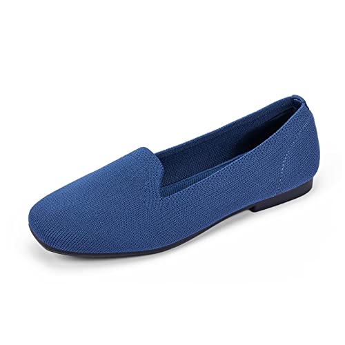 Frank Mully Loafer mit runder Zehenpartie für Damen, Flache, Bequeme Arbeitsschuhe, niedlicher Penny-Loafer zum Hineinschlüpfen, Ballerinas von Frank Mully