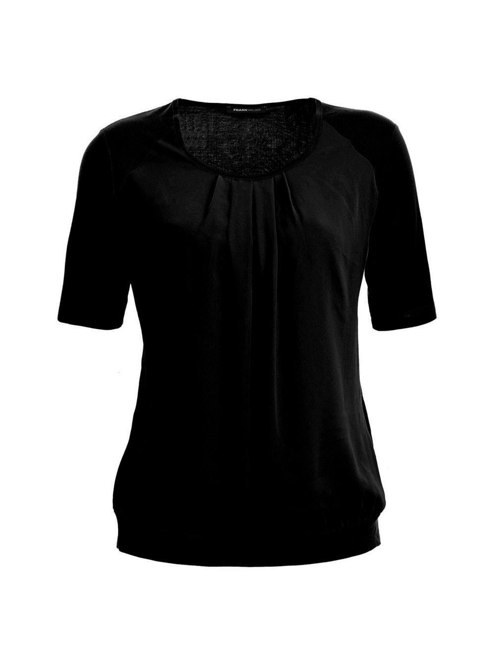 Frank Walder Blusenshirt Damen Viskose Rundhals, schwarz von Frank Walder