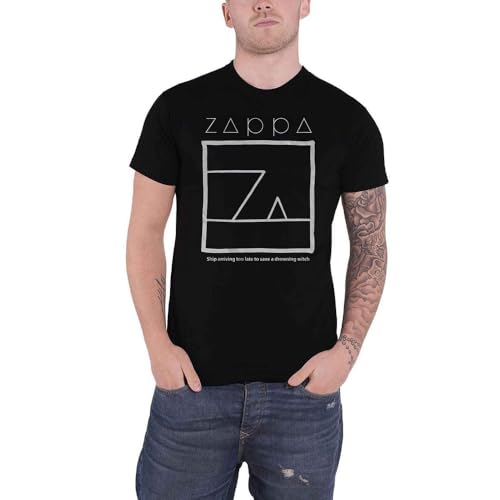 Frank Zappa Unisex Zapts10MB03 T-Shirt, Schwarz, L von Frank Zappa