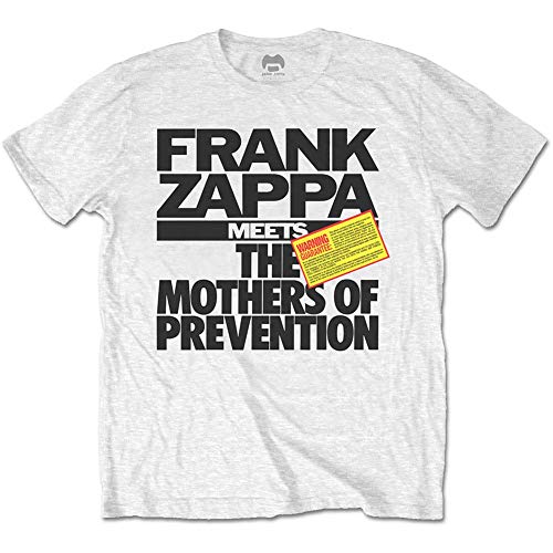 Frank Zappa Unisex Zapts11mw03 T-Shirt, weiß, L von Frank Zappa
