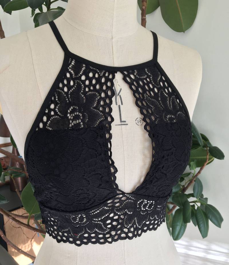 Spitze Crop Top Bralette von Frankandsew