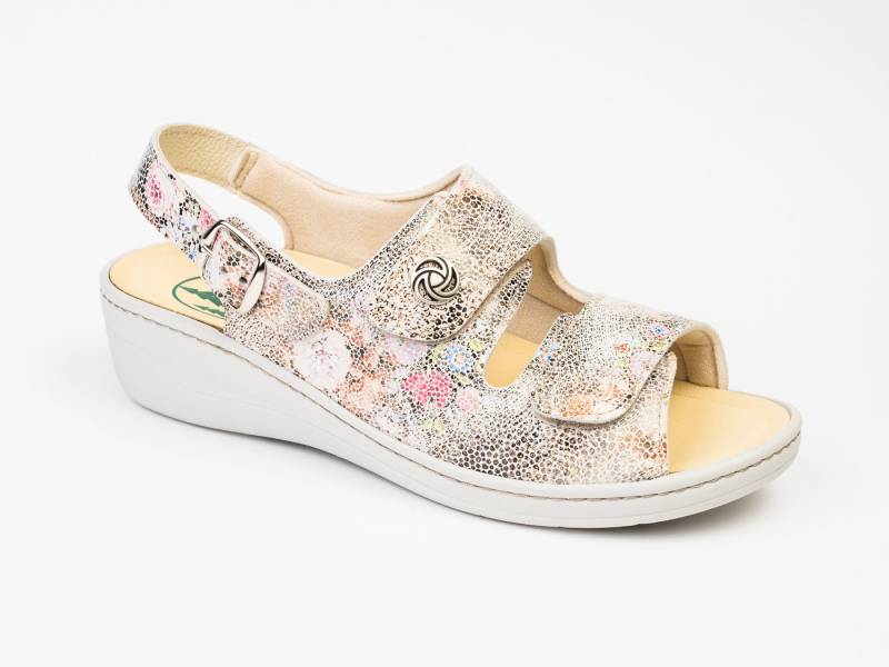 Franken-Schuhe Art. 270-W26 Farbe: bella Damen Sandale (mit loser Einlage und STRETCH geeignet bei Hallux Valgus -" Made in Germany) Weite "H-plus" von Franken-Schuhe