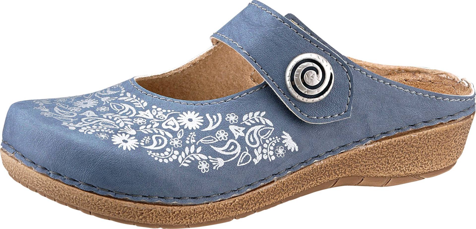 Sieh an! Damen Clogs jeansblau von Franken Schuhe