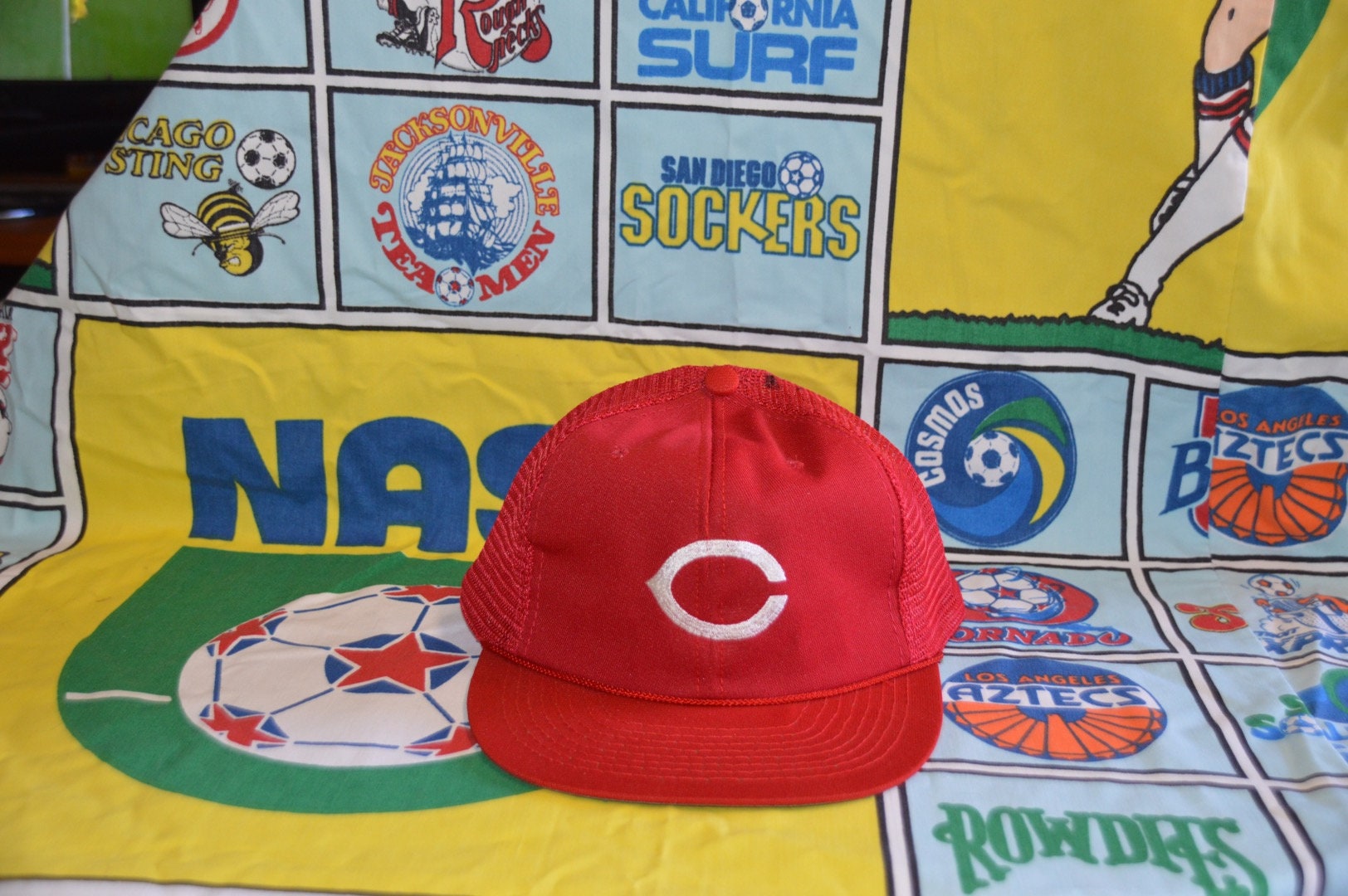 Jahrgang 1980 Cincinnati Reds Mlb Snapback Netz Baseball Trucker Mütze Jahrgang 1980 Cincinnati Reds Mlb Snapback Netz Baseball Trucker Mütze von FrankenRubyVintage
