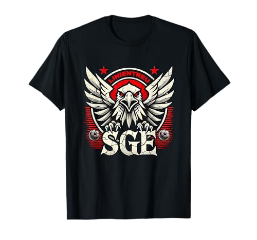 Frankfurter Jungs – Adlerfront Frankfurt Fußball Fans T-Shirt, Schwarz, Klein, Unisex, Klassisch, Einfarbig, Pull-On, 1 Count von Frankfurter Jungs