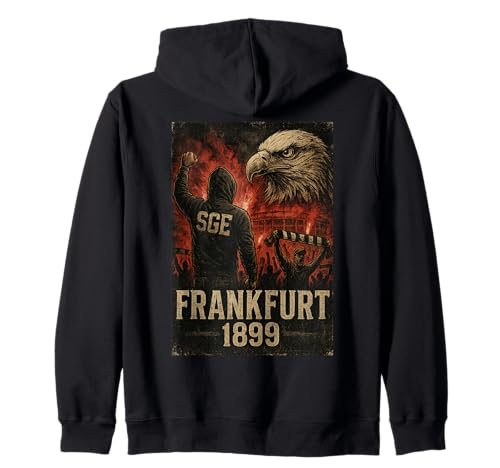 Frankfurt T-Shirt für Frankfurter Jungs & Patrioten FFM Kapuzenjacke von Frankfurter Shop IBK Ultras Herren & Jungs