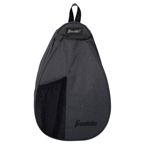Franklin Sports Padeltasche – Herren + Damen Paddel-Tennis-Padelschlinge Tasche Rucksack – verstellbare Größe Ausrüstungstasche für Padel + Paddeltennis – Grau, grau, Einheitsgröße von Franklin Sports