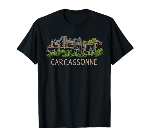Carcassonne Frankreich Kunstgeschenk Männer Frauen T-Shirt von Frankreich Städte