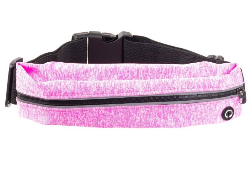 Franky Gürteltasche Sports Belt Gürteltasche Hüfttasche Beckentasche flach Hip Pack GT5-1 (ein Stück, 1-tlg., ca. B/H/T 24/6/7 cm), Sicherheitsreflektoren von Franky