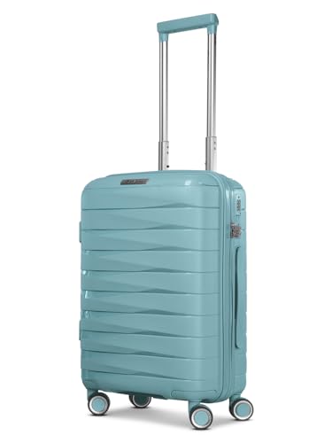 Franky Kabinen-Koffer für Damen und Herren | Kleiner Cabin-Trolley 36 x 20 x 55 cm aus hochwertigem, leichtem Polypropylen Material | Erweiterbar & TSA-Schloss| London Serie von Franky