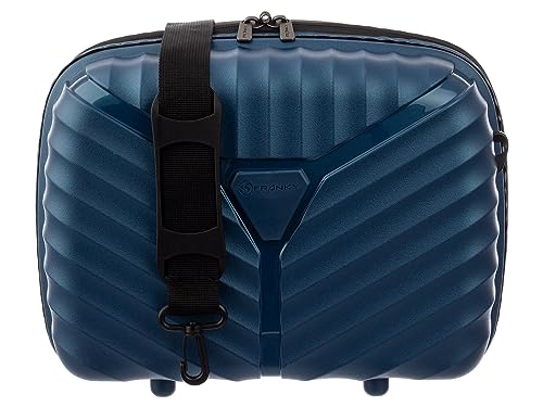 Franky PP13 Beautycase Handgepäck Hartschale mit Aufsteckfunktion (Blue metallic) von Franky