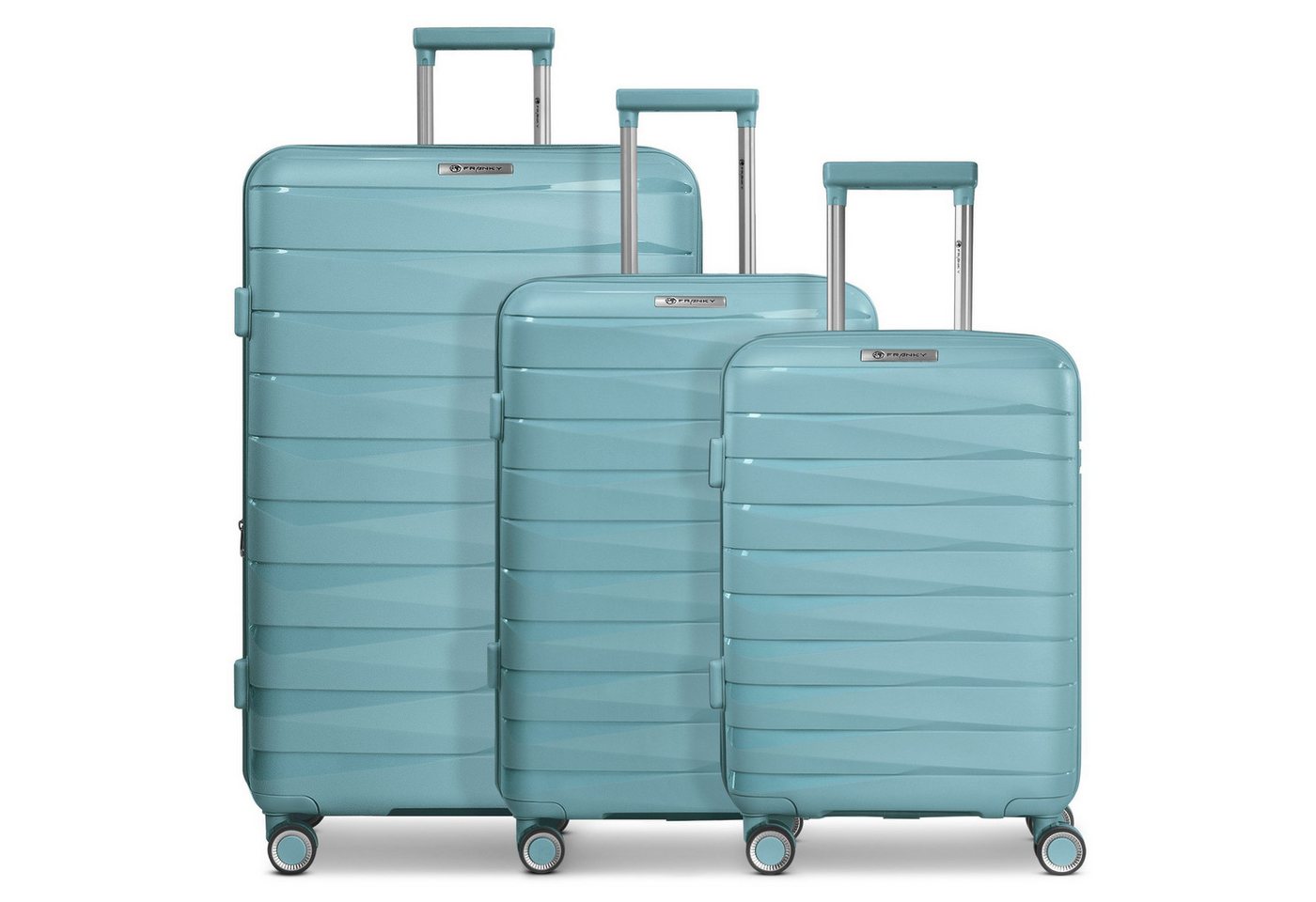 Franky Trolleyset London, 4 Rollen, (3-teilig, 3 tlg), Polypropylen von Franky