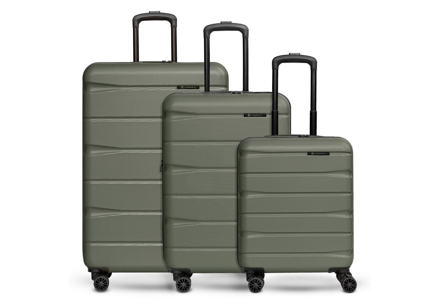 Franky Trolleyset Munich 4.0, 4 Rollen, (3-teilig, 3 tlg), ABS von Franky