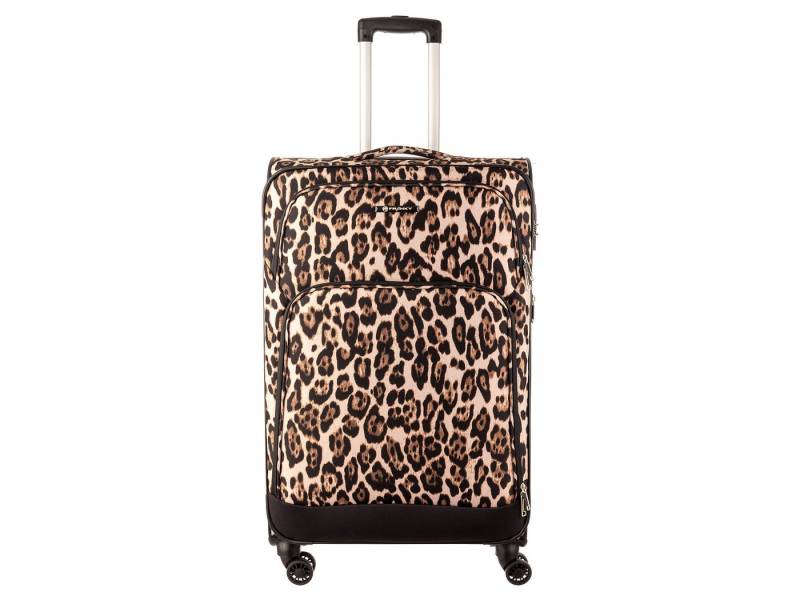 Franky Weichgepäck-Trolley Koffer Reisegepäck Spinner Gr. L T1S-DR ca. 79 cm, 4 Doppellenkrollen 360 Grad Rollen, TSA.Zahlenschloss von Franky