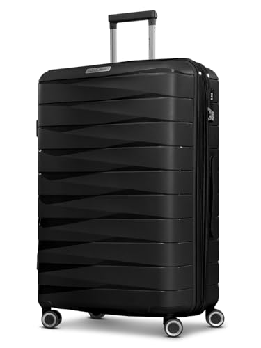 Franky Check-in Koffer für Damen und Herren | großer XL Trolley 49 x 28 x 74 cm aus hochwertigem, leichtem Polypropylen Material | Erweiterbar & TSA-Schloss| London Serie von Franky