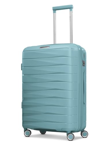 Franky Check-in Koffer für Damen und Herren | mittelgroßer Trolley 42 x 24 x 65 cm aus hochwertigem, leichtem Polypropylen Material | Erweiterbar & TSA-Schloss| London Serie von Franky