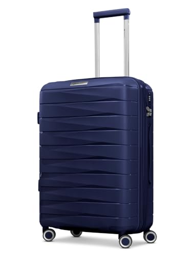 Franky Check-in Koffer für Damen und Herren | mittelgroßer Trolley 42 x 24 x 65 cm aus hochwertigem, leichtem Polypropylen Material | Erweiterbar & TSA-Schloss| London Serie von Franky