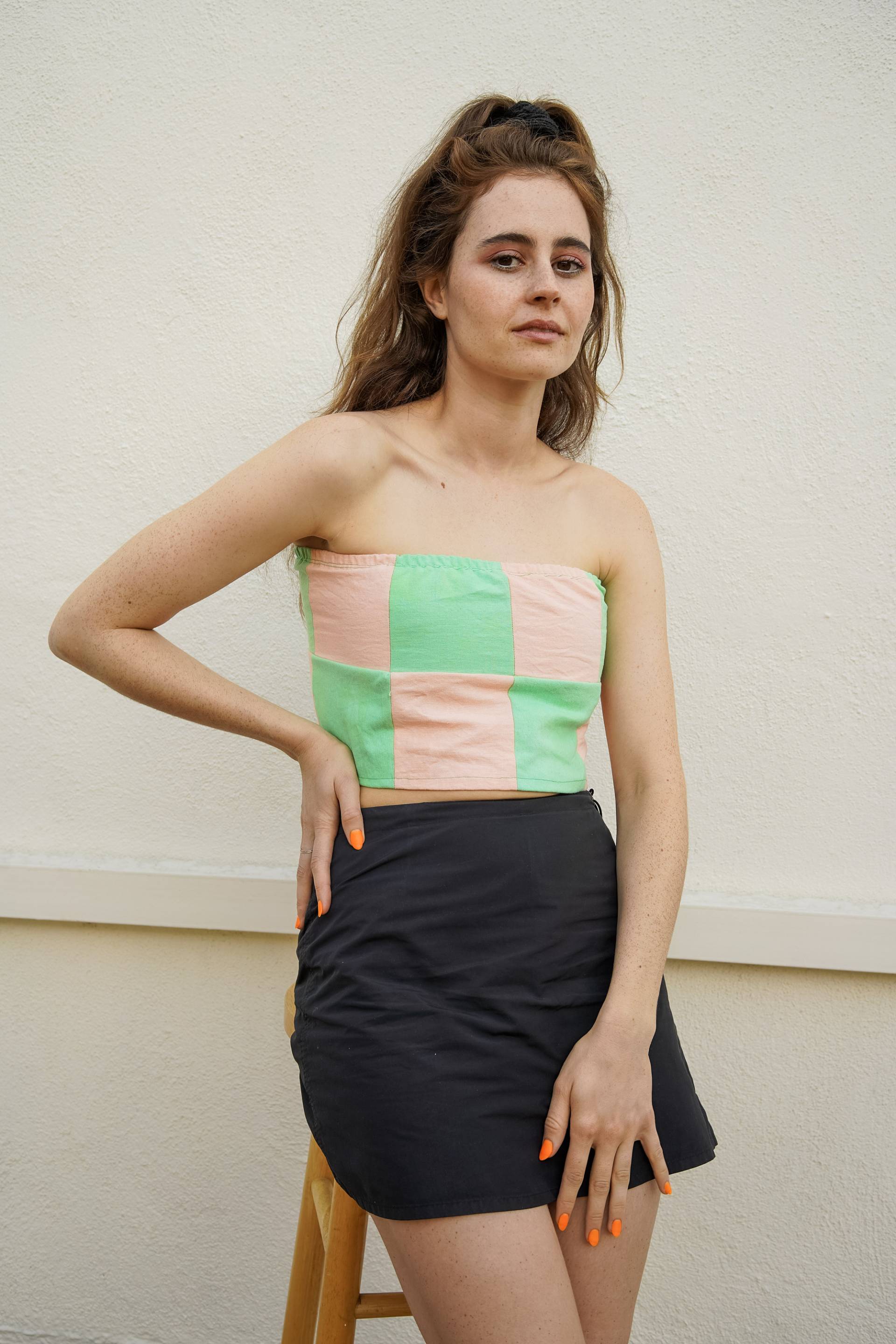 Karierte Tube-Tops Karierte Tube-Tops von Franniestextilesart