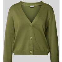 Fransa Cardigan mit V-Ausschnitt Modell 'Clia' in Khaki, Größe M von Fransa