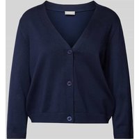 Fransa Cardigan mit V-Ausschnitt Modell 'Clia' in Marine, Größe L von Fransa