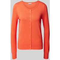 Fransa Cardigan mit durchgehender Knopfleiste Modell 'ZuBasic' in Koralle, Größe XS von Fransa