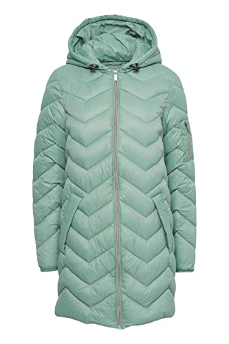 fransa FRBAPADDING 7 Outerwear Damen Steppjacke Übergangsjacke Jacke Steppjacke gefüttert mit Kapuze, Größe:XL, Farbe:Malachite Green (165917) von fransa