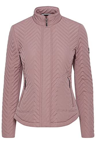 fransa FRESFIT Damen Steppjacke Übergangsjacke Jacke Stehkragen Slim Fit Tailliert mit sportlichen Stretcheinsatz an der Seite, Größe:S, Farbe:Grape Shake (182109) von fransa