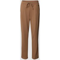 Fransa Hose mit Applikation Modell 'ZASTRETCH' in Cognac, Größe XS von Fransa