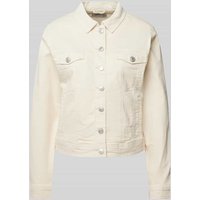 Fransa Jeansjacke mit Umlegekragen Modell 'FRVOTWILL' in Offwhite, Größe 34 von Fransa