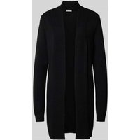 Fransa Longcardigan mit gerippten Abschlüssen Modell 'Clia' in Black, Größe XS von Fransa