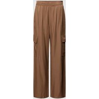 Fransa Loose Fit Stoffhose aus Viskose-Mix Modell 'Allie' in Cognac, Größe XXL von Fransa