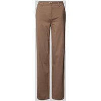 Fransa Regular Fit Stoffhose mit Leistentaschen Modell 'Lano' in Taupe, Größe L von Fransa