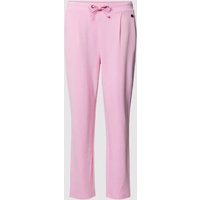 Fransa Stretch Fit Stoffhose mit Bundfalten Modell 'ZASTRETCH 1' in Pink, Größe L von Fransa