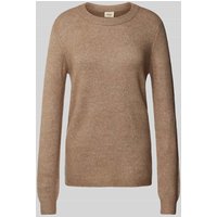 Fransa Strickpullover mit Rundhalsausschnitt Modell 'Rellis' in Taupe, Größe XXL von Fransa