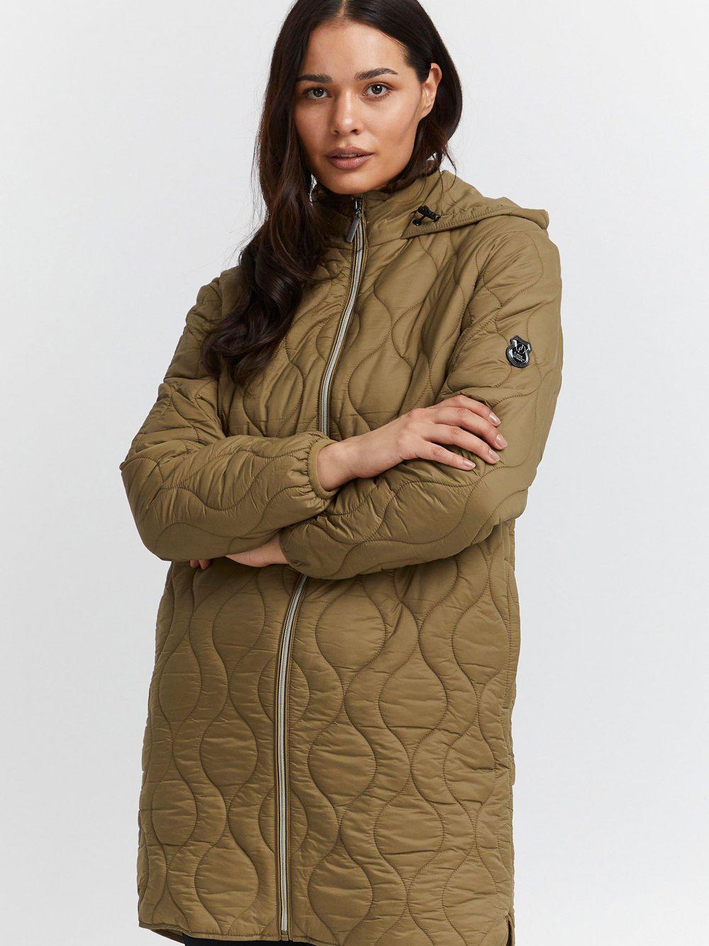 fransa Steppjacke Damen Polyamid, braun von Fransa