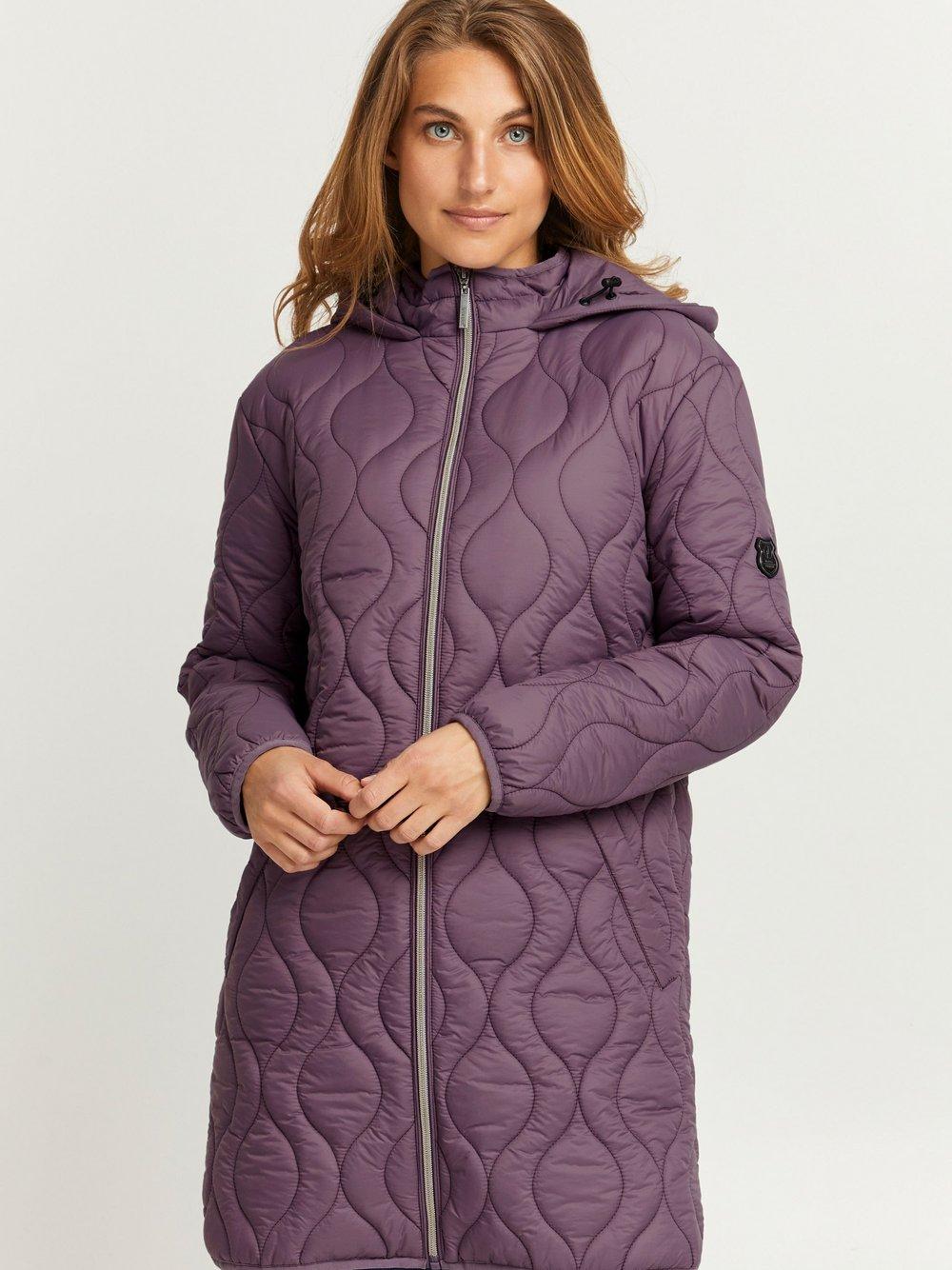 fransa Steppjacke Damen Polyamid, lila von Fransa