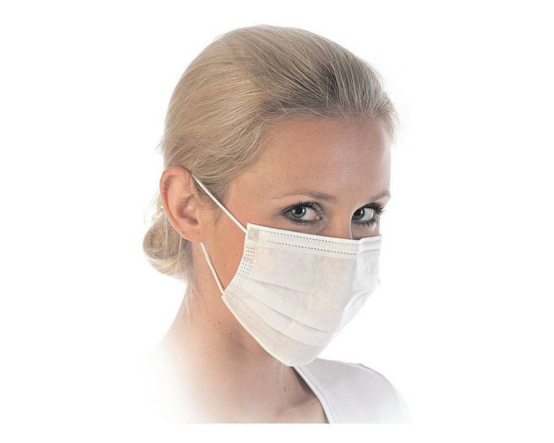 Franz Mensch Mund-Nasen-Maske HYGOSTAR, 100-St., 2-lagig von Franz Mensch