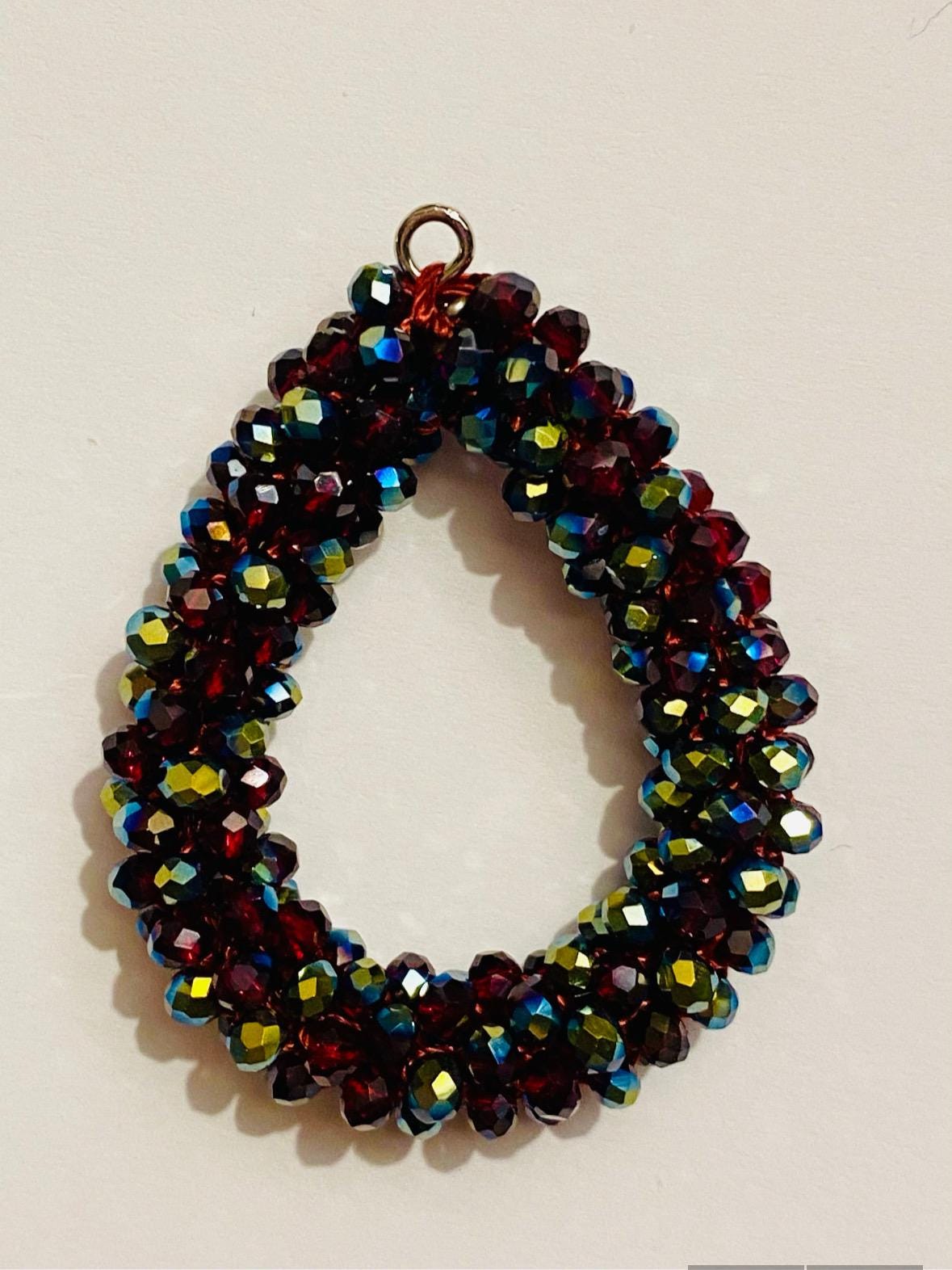 Ohrringe - Mix&match Funkelnde Rote Tropfen von FranziDesign