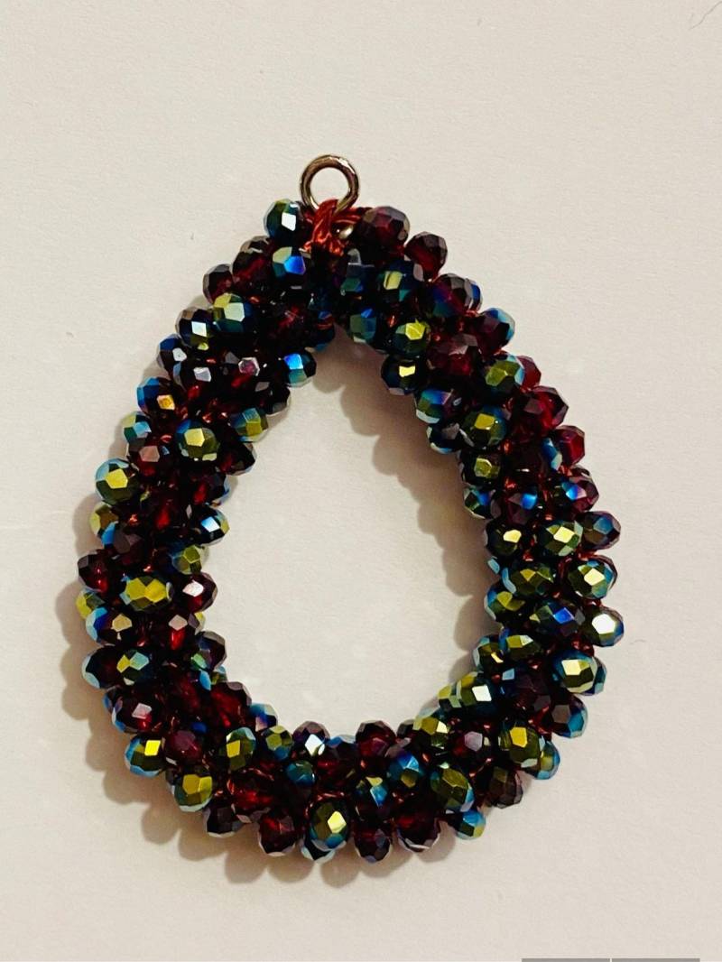 Ohrringe - Mix&match Funkelnde Rote Tropfen von FranziDesign