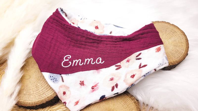 Individuelles Geschenk Zur Geburt, Zum Geburtstag | Personalisiertes Halstuch & Babyaccessoire Handmade Mit Liebe von FranzisHerzstuecke