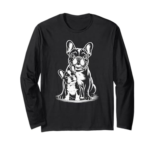Französische Bulldogge French Bulldog Frenchie Hund Frauen Langarmshirt Französische Bulldogge French Bulldog Frenchie Hund Frauen Langarmshirt von Französische BulldoggeDog Hunde Kleidung