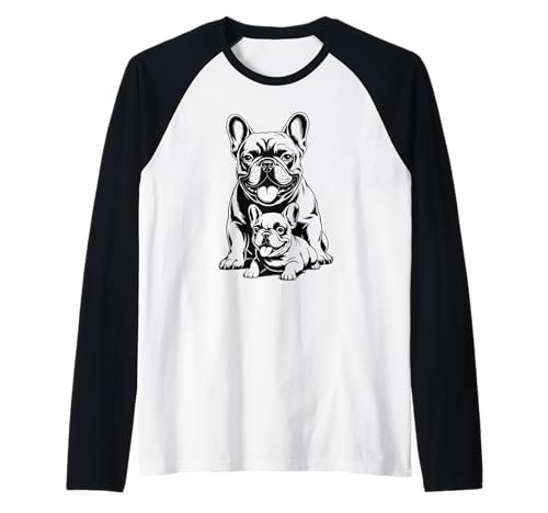 Französische Bulldogge French Bulldog Frenchie Hund Frauen Raglan Französische Bulldogge French Bulldog Frenchie Hund Frauen Raglan von Französische BulldoggeDog Hunde Kleidung